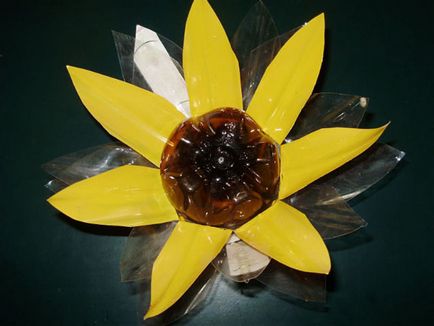 Floarea-soarelui din p class plastic