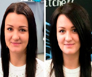 chimie Radical pentru fotografie volum părului înainte și după, natura și rezultatele procedurii