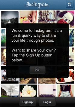 Înregistrare Instagram cum să se înregistreze în Instagram