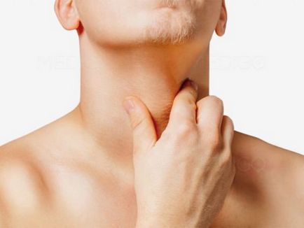 Glanda tiroidă - un nod in gat ca un semn de patologie