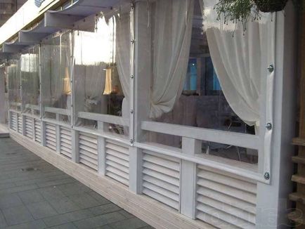 Perdele de chioșc pentru verande, PVC transparent, în aer liber, de protecție și rezistent la îngheț, țesut rola
