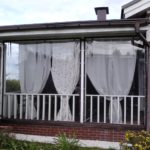 Perdele pentru foișoare și verande - 100 idei foto