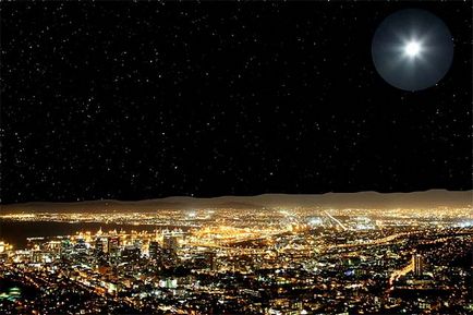 Crearea unui efect înstelat noapte cerul în Photoshop