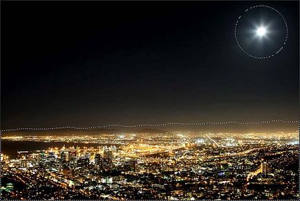 Crearea unui efect înstelat noapte cerul în Photoshop