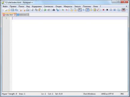 Creare site html de la zero în Notepad