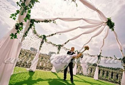 nunta in aer liber cum să aranjeze și modul de a decora