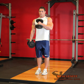 Exercitarea pentru biceps ciocan, musclesfit