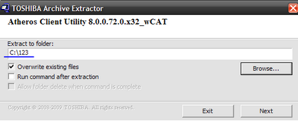 Wi-Fi router-ul de la adaptorul folosind Atheros utilitate client (program) Wi-Fi router-ul de la adaptorul folosind software-ul Atheros utilitate client