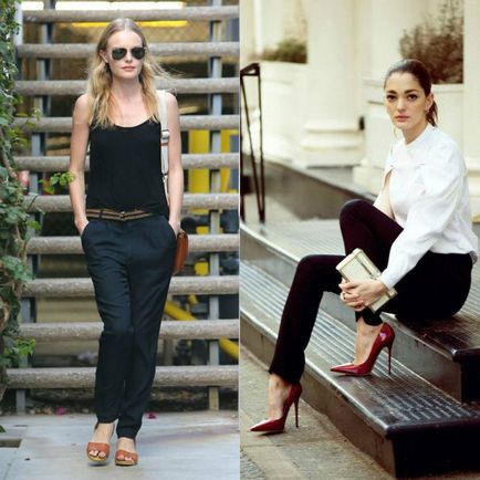Pantaloni pentru femei ce să poarte în 2017, cum se ridica pantofi (cu fotografii)