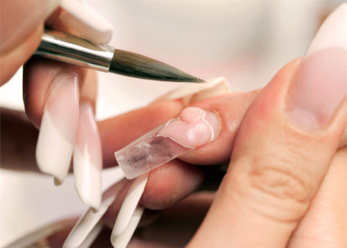 нарощування нігтів гель форми тіпси